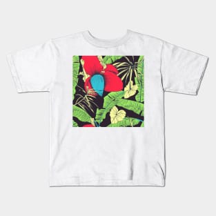 Seamless tropical pattern with banana palms Kids T-Shirt